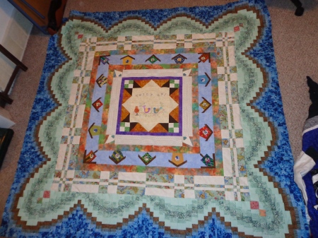 Round Robin Dianes Twilt On quilt with Darla borders